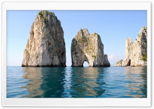 Rocks Shore Summer Sea Ultra HD Wallpaper for 4K UHD Widescreen desktop, tablet & smartphone