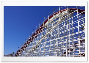 Roller Coaster, Santa Cruz Beach Ultra HD Wallpaper for 4K UHD Widescreen desktop, tablet & smartphone