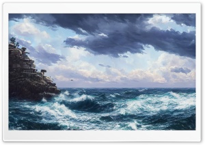 Rough Ocean Storm Ultra HD Wallpaper for 4K UHD Widescreen desktop, tablet & smartphone