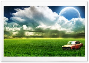 Rusted Car In Field Ultra HD Wallpaper for 4K UHD Widescreen desktop, tablet & smartphone