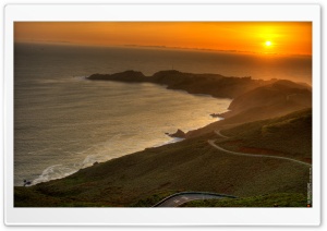 San Francisco Sunset HDR Ultra HD Wallpaper for 4K UHD Widescreen desktop, tablet & smartphone