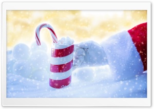 Santa Claus Hot Chocolate Marshmallows Ultra HD Wallpaper for 4K UHD Widescreen desktop, tablet & smartphone