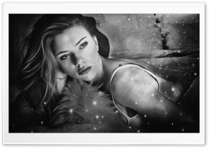 Scarlett Johansson Black Ultra HD Wallpaper for 4K UHD Widescreen desktop, tablet & smartphone