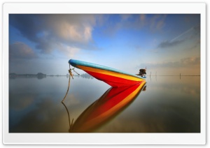 Sea Boat Calm Ultra HD Wallpaper for 4K UHD Widescreen desktop, tablet & smartphone