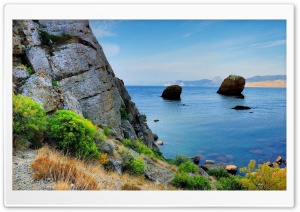 Sea Rocky Coast Ultra HD Wallpaper for 4K UHD Widescreen desktop, tablet & smartphone