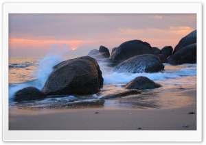 Sea Shore Rocks Ultra HD Wallpaper for 4K UHD Widescreen desktop, tablet & smartphone
