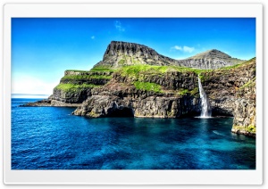 Sea, Waterfall Ultra HD Wallpaper for 4K UHD Widescreen desktop, tablet & smartphone