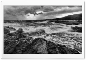 Sea Waves Hitting The Rocks Ultra HD Wallpaper for 4K UHD Widescreen desktop, tablet & smartphone