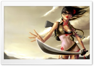 Sexy Warrior Girl Ultra HD Wallpaper for 4K UHD Widescreen desktop, tablet & smartphone