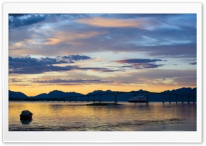 Ship And Bridge, Evening Ultra HD Wallpaper for 4K UHD Widescreen desktop, tablet & smartphone