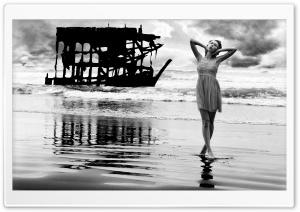 Shipwreck - Oregon Coast Ultra HD Wallpaper for 4K UHD Widescreen desktop, tablet & smartphone
