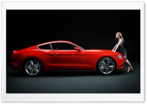 Sienna Miller Red Mustang Ultra HD Wallpaper for 4K UHD Widescreen desktop, tablet & smartphone