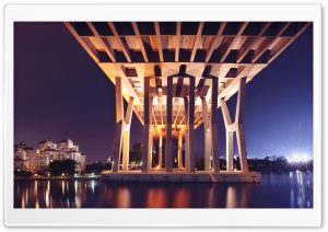 Singapore, Night Ultra HD Wallpaper for 4K UHD Widescreen desktop, tablet & smartphone