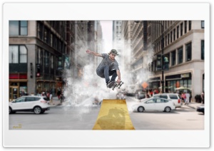 Skateboarding Young Boy Ultra HD Wallpaper for 4K UHD Widescreen desktop, tablet & smartphone