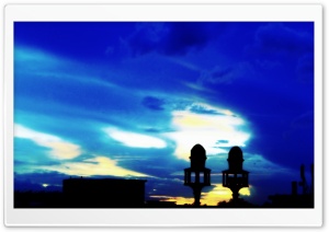Sky behind Minarets Ultra HD Wallpaper for 4K UHD Widescreen desktop, tablet & smartphone