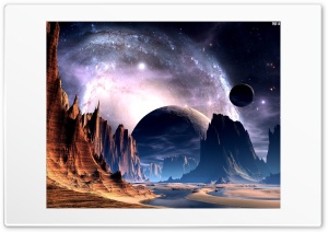 Sky Mountain Science Fiction Ultra HD Wallpaper for 4K UHD Widescreen desktop, tablet & smartphone