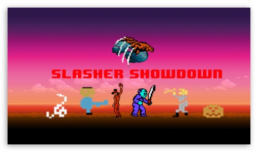 Slasher Showdown Freddy vs. Jason vs. Leatherface vs. Michael UltraHD Wallpaper for 8K UHD TV 16:9 Ultra High Definition 2160p 1440p 1080p 900p 720p ;