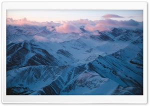 Snowy Mountain Range Aerial Photography Ultra HD Wallpaper for 4K UHD Widescreen desktop, tablet & smartphone