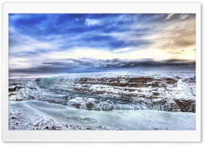Snowy Waterfall Ultra HD Wallpaper for 4K UHD Widescreen desktop, tablet & smartphone