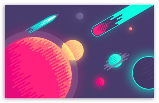 Space Illustration Ultra Hd Desktop Background Wallpaper For