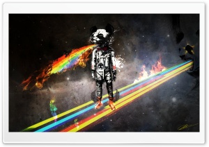 Space Panda Ultra HD Wallpaper for 4K UHD Widescreen desktop, tablet & smartphone