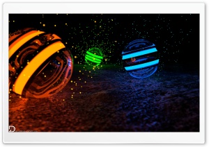 Spheres of Particles - 4K Ultra HD Wallpaper for 4K UHD Widescreen desktop, tablet & smartphone