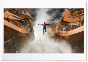 Spiderman Homecoming Boat Fight Scene Ultra HD Wallpaper for 4K UHD Widescreen desktop, tablet & smartphone