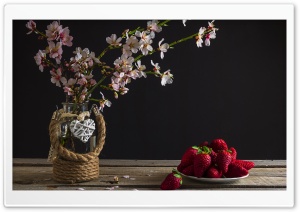 Spring Strawberries Ultra HD Wallpaper for 4K UHD Widescreen desktop, tablet & smartphone
