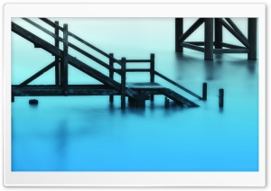 Stairways Towards Water Ultra HD Wallpaper for 4K UHD Widescreen desktop, tablet & smartphone
