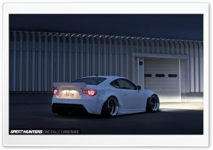 Stanced White Rocket Bunny Scion-FRS by Speed Hunters  Dino Dalle Carbonare Ultra HD Wallpaper for 4K UHD Widescreen desktop, tablet & smartphone