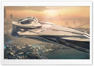 Star Citizen Spaceship Ultra HD Wallpaper for 4K UHD Widescreen desktop, tablet & smartphone