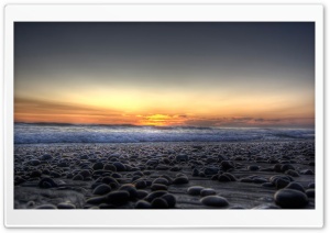 Stones On The Beach Ultra HD Wallpaper for 4K UHD Widescreen desktop, tablet & smartphone