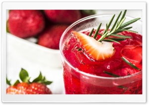 Strawberry Cocktail Ultra HD Wallpaper for 4K UHD Widescreen desktop, tablet & smartphone