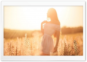 Summer, Girl, Sunlight, Golden Ultra HD Wallpaper for 4K UHD Widescreen desktop, tablet & smartphone