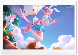 Summertime Happy Girl Anime Ultra HD Wallpaper for 4K UHD Widescreen desktop, tablet & smartphone