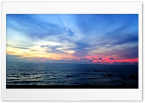 Sun down in the sea Ultra HD Wallpaper for 4K UHD Widescreen desktop, tablet & smartphone