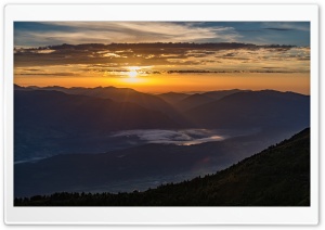 Sun Rise at the Mountain Ultra HD Wallpaper for 4K UHD Widescreen desktop, tablet & smartphone