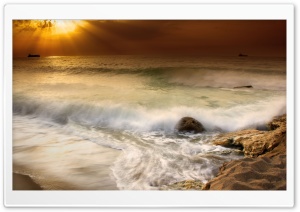 Sun Shining Through Cloudy Sky Ultra HD Wallpaper for 4K UHD Widescreen desktop, tablet & smartphone