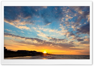 Sunrise in Jesolo, Italy Ultra HD Wallpaper for 4K UHD Widescreen desktop, tablet & smartphone
