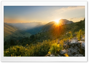 Sunrise over the Mountains Ultra HD Wallpaper for 4K UHD Widescreen desktop, tablet & smartphone