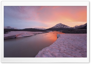 Sunset Alsek River British Columbia Canada Ultra HD Wallpaper for 4K UHD Widescreen desktop, tablet & smartphone