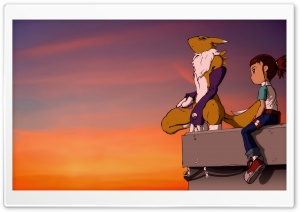 Sunset Anime Ultra HD Wallpaper for 4K UHD Widescreen desktop, tablet & smartphone