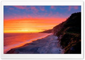 Sunset at Californias Point Reyes National Seashore Ultra HD Wallpaper for 4K UHD Widescreen desktop, tablet & smartphone