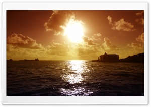 Sunset at Salvador Ultra HD Wallpaper for 4K UHD Widescreen desktop, tablet & smartphone