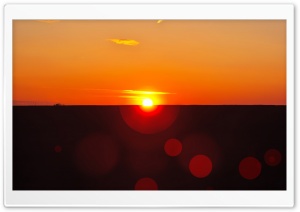 Sunset Bokeh Ultra HD Wallpaper for 4K UHD Widescreen desktop, tablet & smartphone