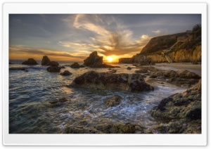 Sunset By The Beach Ultra HD Wallpaper for 4K UHD Widescreen desktop, tablet & smartphone