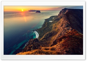 Sunset From Mountain Ultra HD Wallpaper for 4K UHD Widescreen desktop, tablet & smartphone