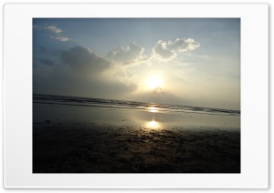 Sunset in Pakis Beach Indonesia Ultra HD Wallpaper for 4K UHD Widescreen desktop, tablet & smartphone