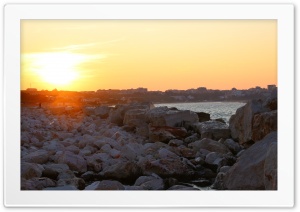 Sunset in Termoli Italy Ultra HD Wallpaper for 4K UHD Widescreen desktop, tablet & smartphone