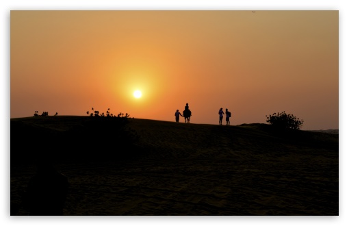 Sunset in the desert UltraHD Wallpaper for Wide 16:10 Widescreen WHXGA WQXGA WUXGA WXGA ;